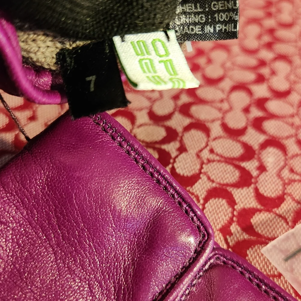 Coach leather gloves - Picture 4 of 7